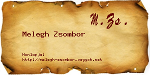Melegh Zsombor névjegykártya